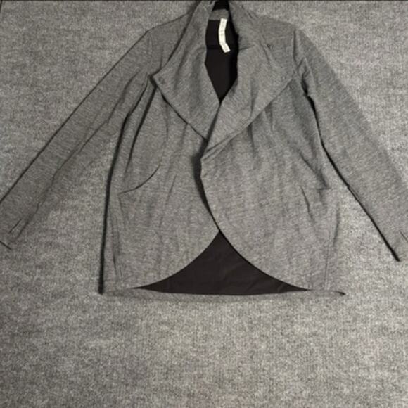 Lululemon Jacket Womens 10 Shawl Collar Snap Cardigan Blazer Polyester Blend - Picture 1 of 12